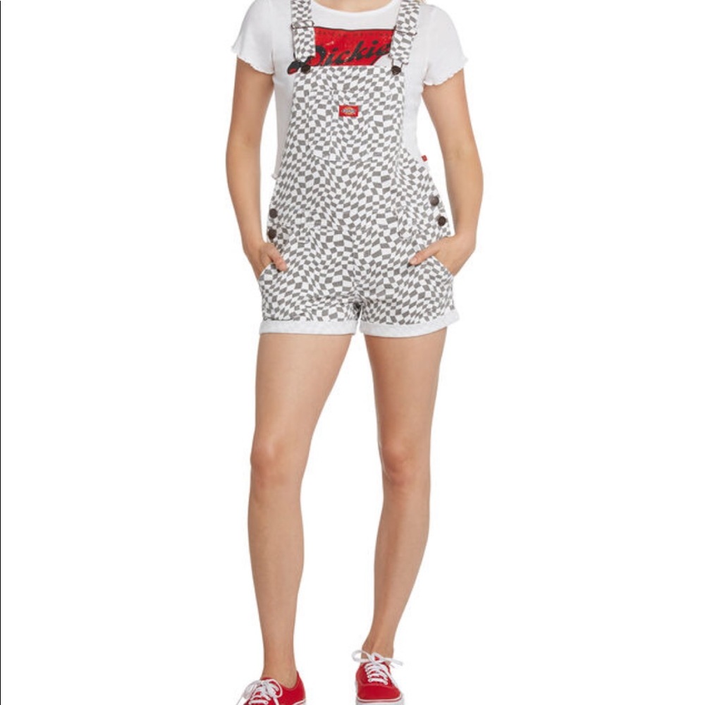 Dickies checkered overalls